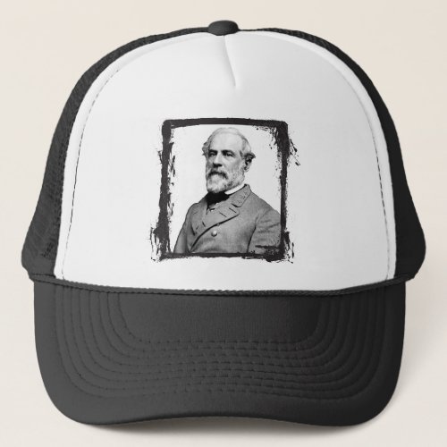 Grunge Frame General Robert E Lee USA Trucker Hat