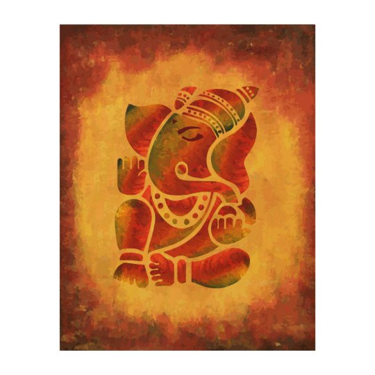 Ganesh Wall Art grunge ganesha painting wood wall art | zazzle Ganesh Wall Art grunge ganesha painting wood wall art | zazzle