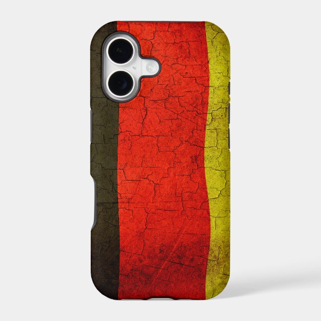 Grunge German flag Iphone Case (Back)