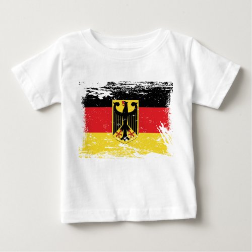 Grunge Germany Flag Baby T_Shirt