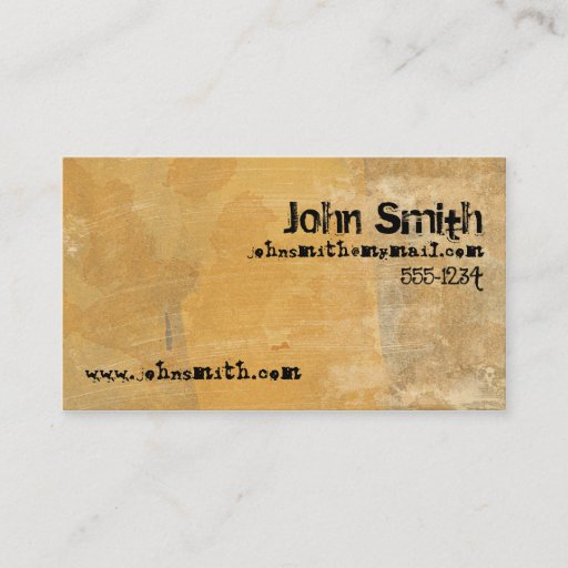 Customizable Grunge Gold Business Card Templates