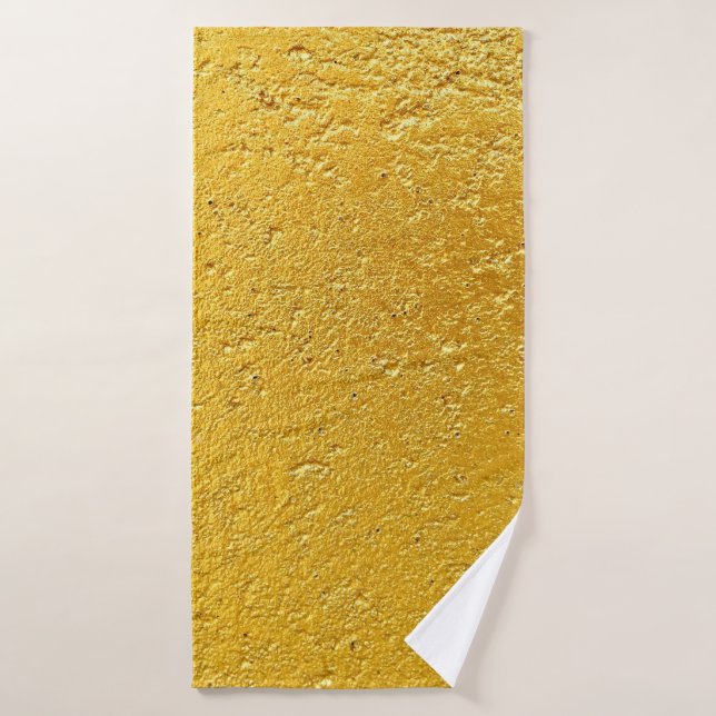Grunge gold or foil background and textureabstract bath towel (Bath Towel)