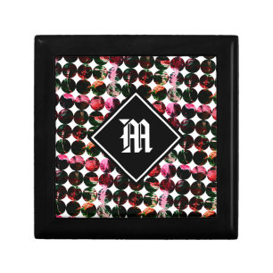 Grunge Gothic Dark Rock Black Red White Abstract. Gift Box