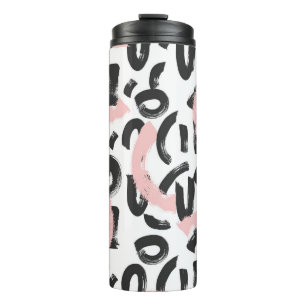 Grunge graffiti: art brush strokes. thermal tumbler