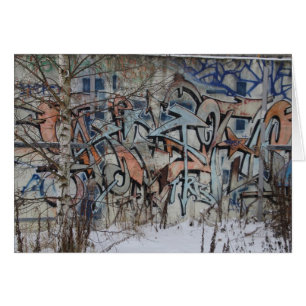 Grunge Graffiti Wall Cards