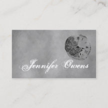 Grunge Gray Clock Personal