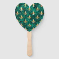 Grunge Green Velvet Fleur De Lis Mardi Gras