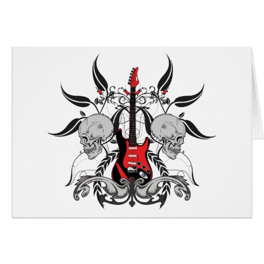 Grunge Guitar Cards (Front Horizontal)