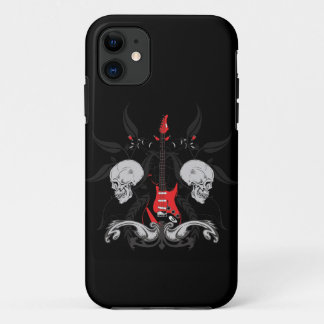 Grunge Guitar Skulls iPhone4 iPhone Case