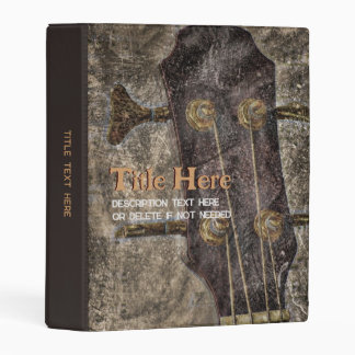 Grunge Guitar String Instrument Music theme Mini Binder