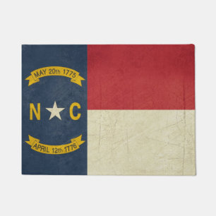 Grunge illustration of North Carolina Doormat