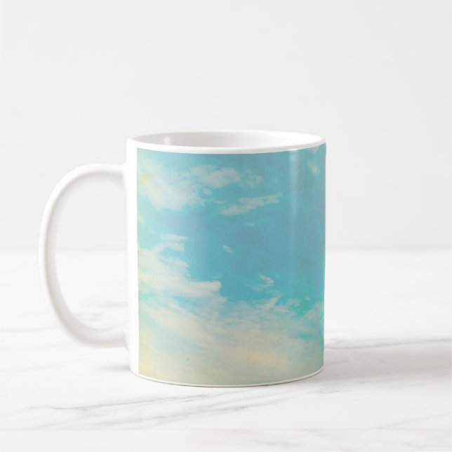 Grunge image of sky background. home decor, backgr coffee mug (Left)