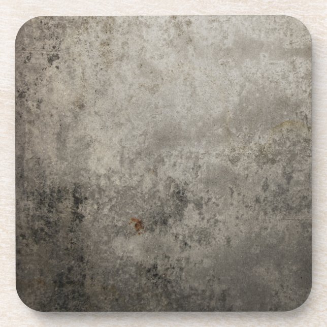 Grunge in Gray Drink Coaster (Front)
