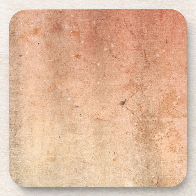 Grunge in Orange Drink Coaster (Front)