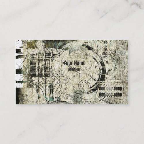 grunge industrial business card