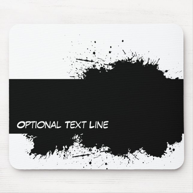 Grunge Ink Stain Template Mousepad (Front)