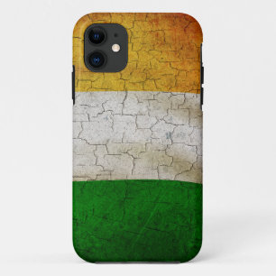 Grunge Ireland flag iPhone 11 Case