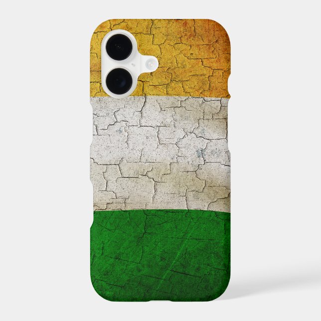 Grunge Ireland flag Iphone Case (Back)