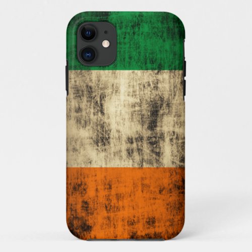 Grunge Irish Flag iPhone 11 Case