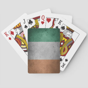 Grunge Irish Flag Playing Cards