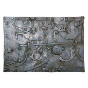 Grunge Iron Heavy Metal Cloth Placemat