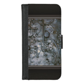 Grunge Iron Heavy Metal iPhone 8/7 Wallet Case