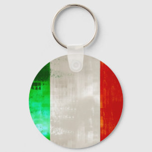 Grunge Italy flag for Italians of Italia - forza Keychain