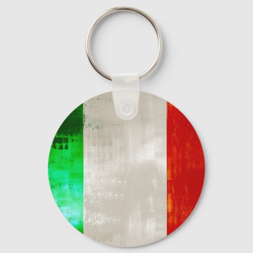 Grunge Italy flag for Italians of Italia _ forza Keychain