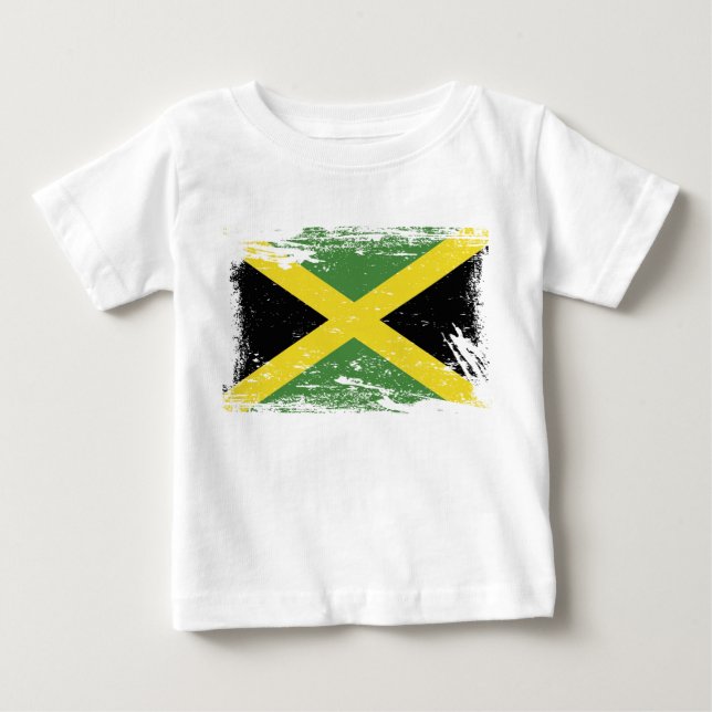 Grunge Jamaica Flag Baby T-Shirt (Front)
