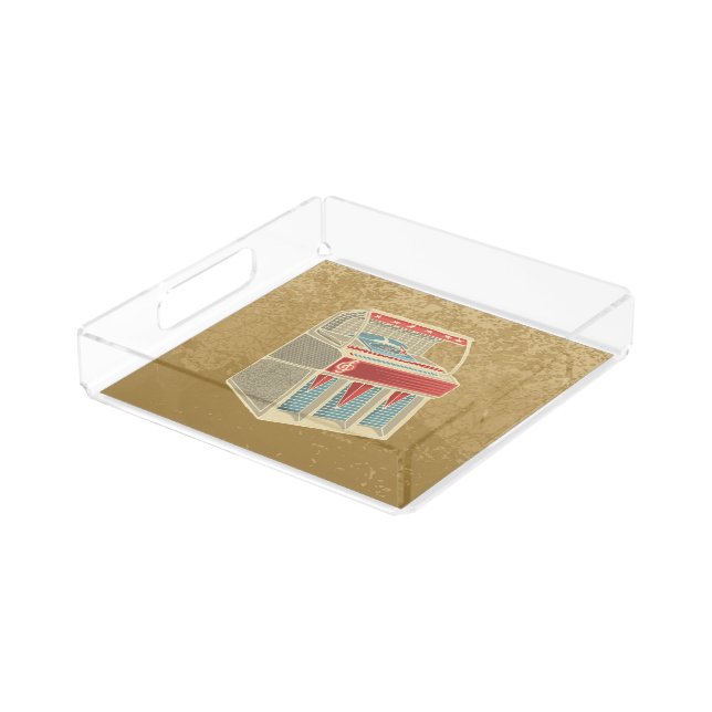 Grunge Jukebox Acrylic Tray (Angled)