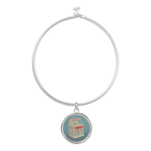 Grunge Jukebox Bangle Bracelet (Front)