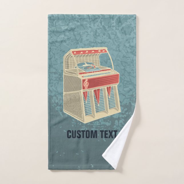 Grunge Jukebox Bath Towel Set (Hand Towel)