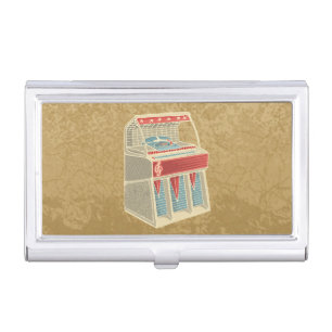 Grunge Jukebox Business Card Case