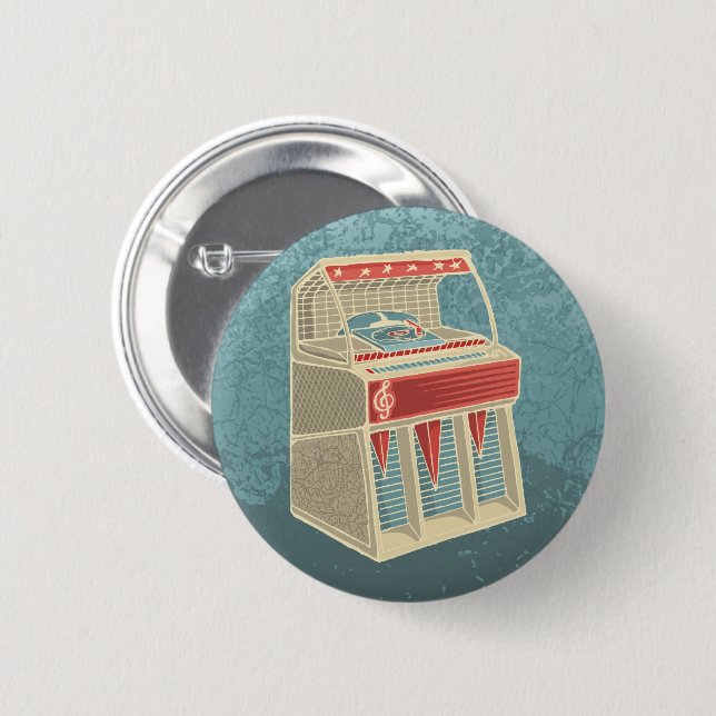 Grunge Jukebox Button (Front & Back)