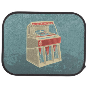 Grunge Jukebox Car Floor Mat