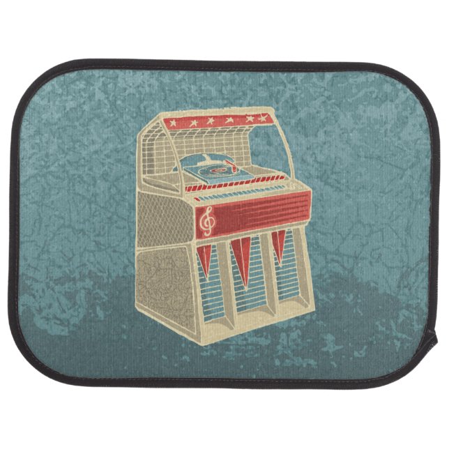 Grunge Jukebox Car Floor Mat (Rear)