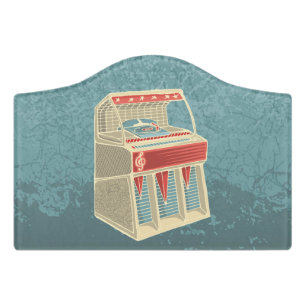 Grunge Jukebox Door Sign