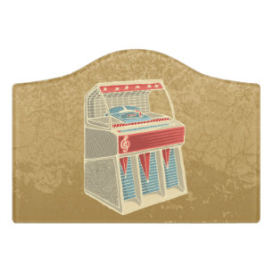 Grunge Jukebox Door Sign