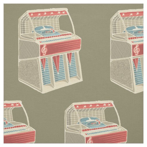 Grunge Jukebox Fabric