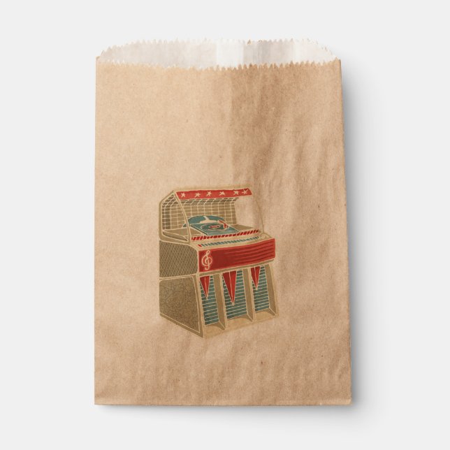 Grunge Jukebox Favor Bag (Front)