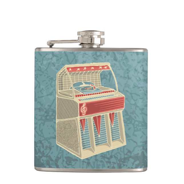 Grunge Jukebox Flask (Front)