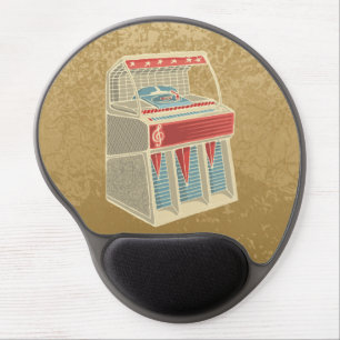Grunge Jukebox Gel Mouse Pad