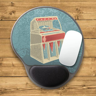 Grunge Jukebox Gel Mouse Pad