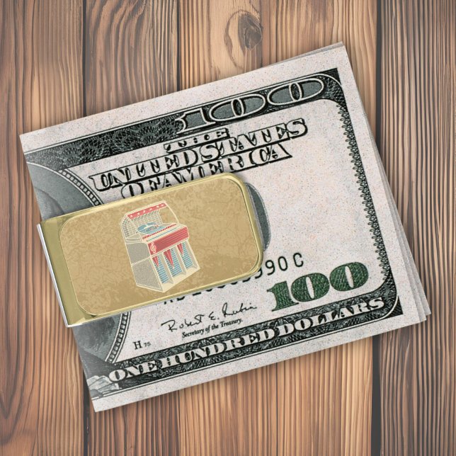 Grunge Jukebox Gold Finish Money Clip (Creator Uploaded)