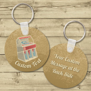 Grunge Jukebox Keychain