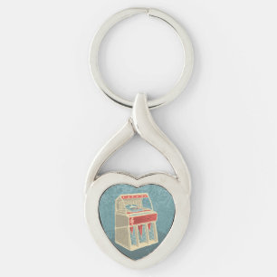 Grunge Jukebox Keychain