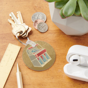 Grunge Jukebox Keychain