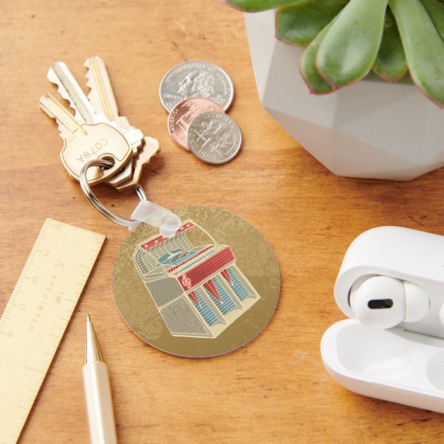 Grunge Jukebox Keychain (Desk)