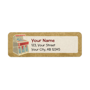 Grunge Jukebox Label