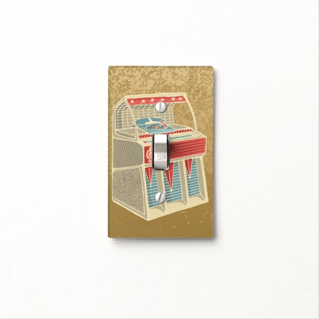 Grunge Jukebox Light Switch Cover (In Situ)